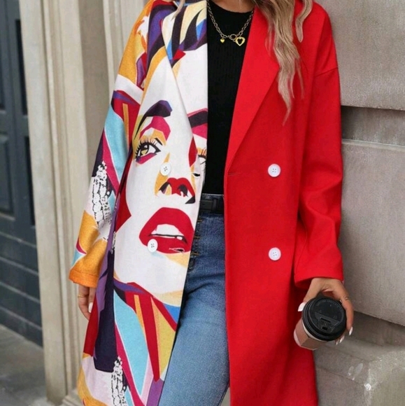 Women Casual Fall/Winter Long Sleeve Regular Outing Overcoat - Picture 3 of 7